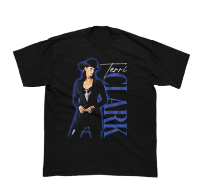 Terri Clark Black Fearless Tee